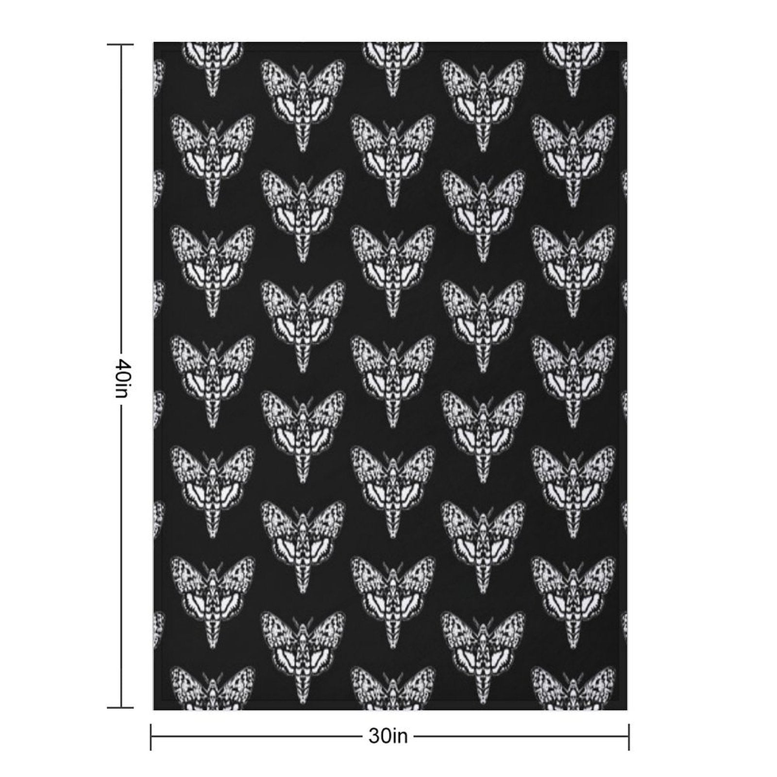 Death's Head Moth Versatility Throw Blanket