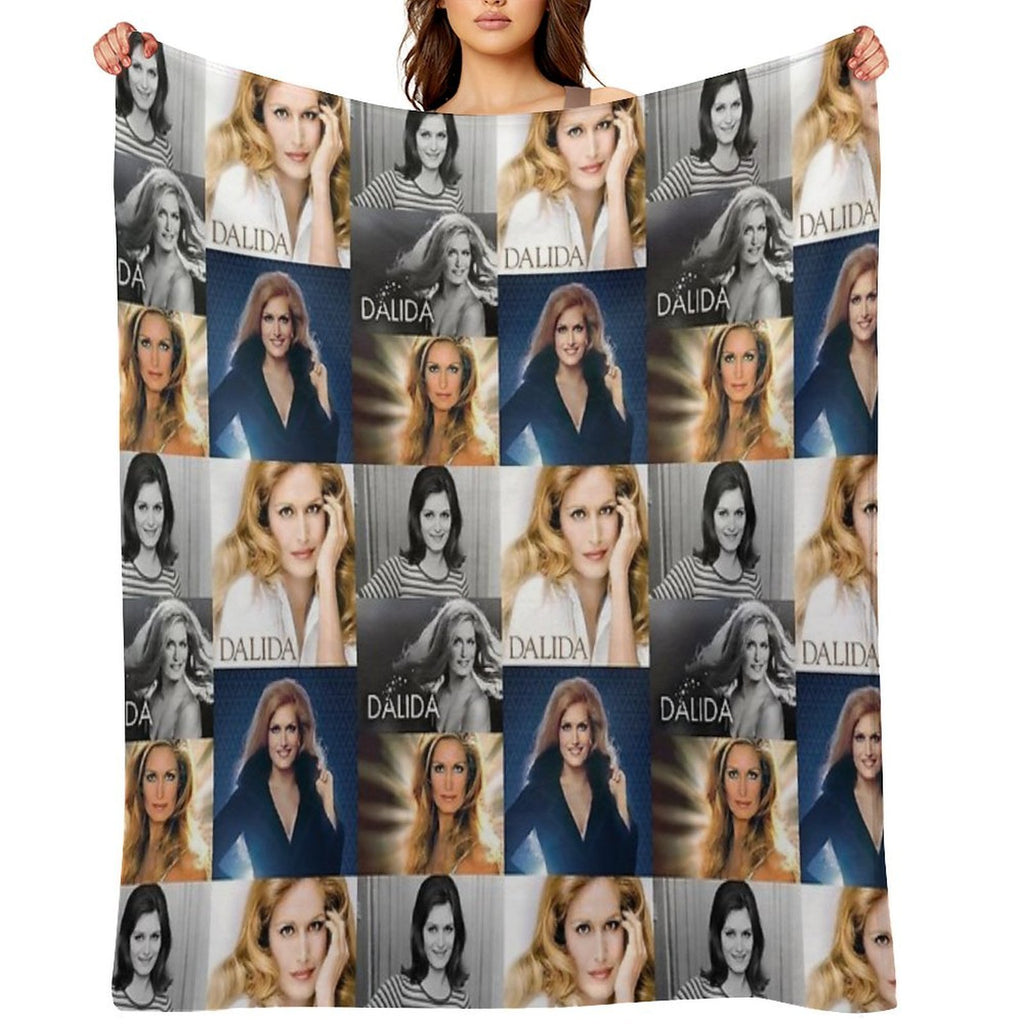 Dalida Collage Multi-functional Throw Blanket