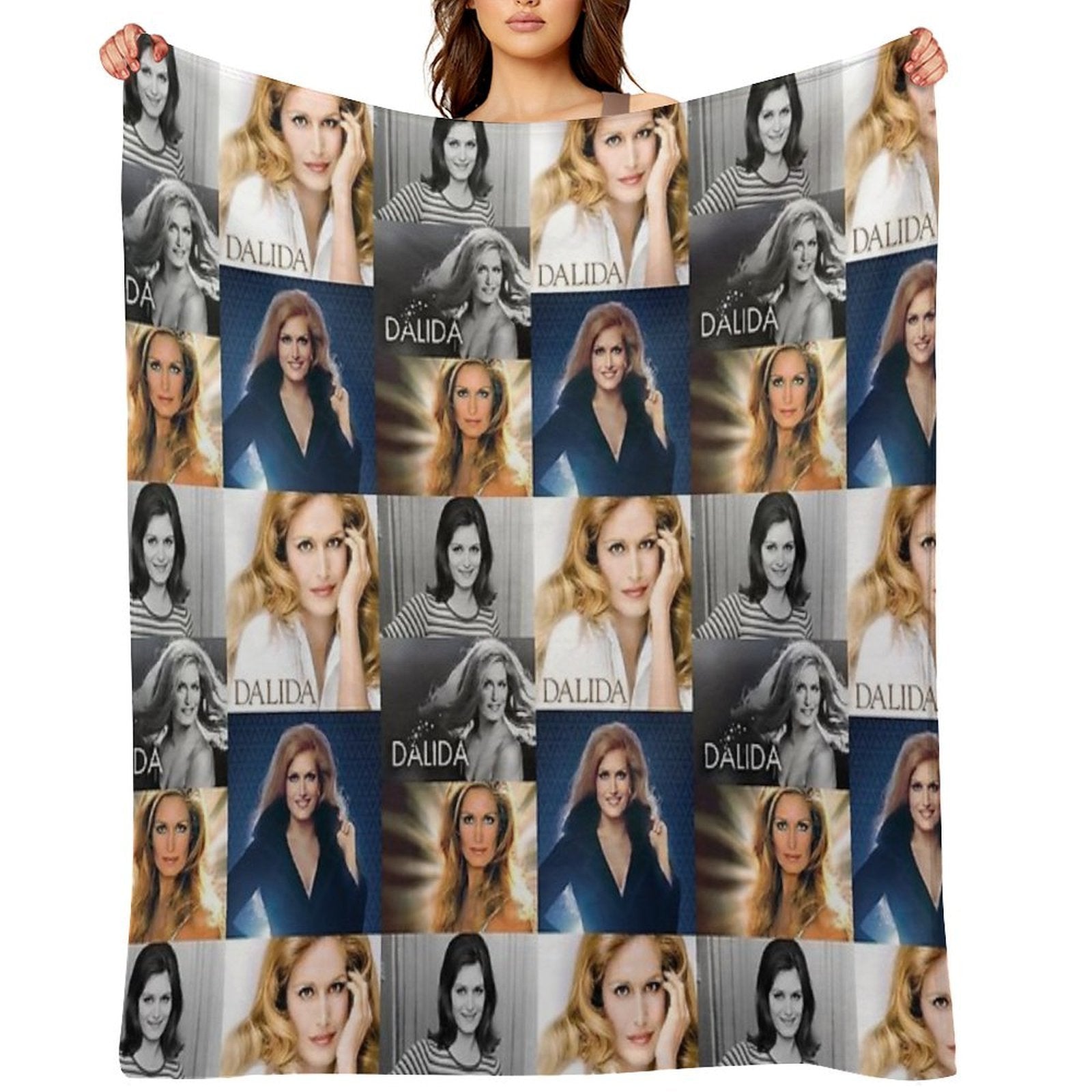 Dalida Collage Multi-functional Throw Blanket