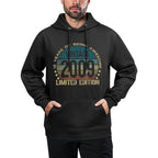 Retro Birthdays For Men And Women 2025 HH 16 Year Old Gifts Vintage 2009 Limited Edition 16th Birthday Unisex-Kids Black Small C Breathable Fabric Hoodie
