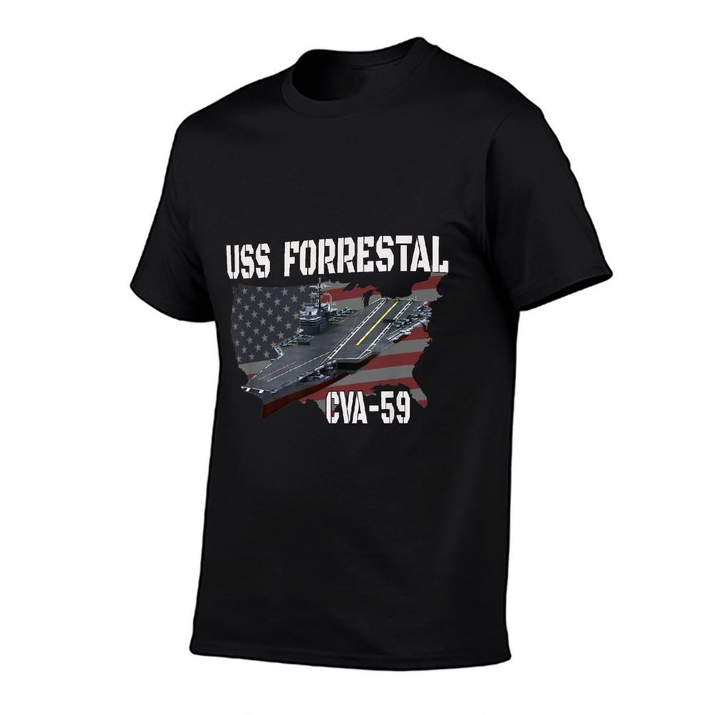 Veteran Aircraft Carrier Ideas for Father Son Boy USS Forrestal CVA-59 Aircraft Carrier Veterans Day  Classic T-Shirt