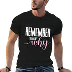 Womens Remember Your Why Gym Motivation Fitness Inspirational  Tagless Design T-Shirt