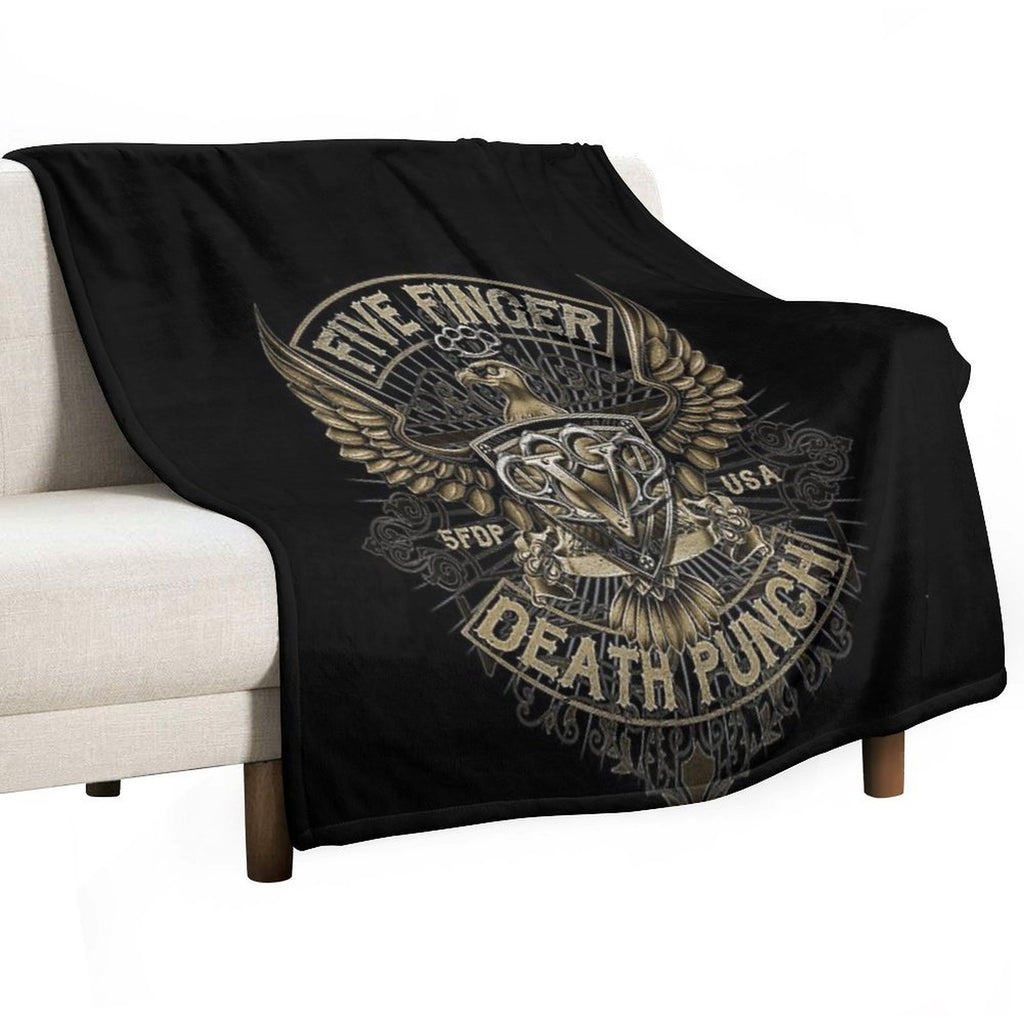 5FDP - Iron Skull Sustainable Throw Blanket