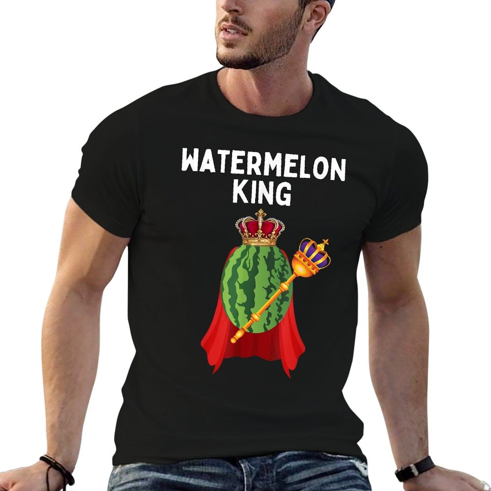 Watermelon King Funny Watermelon Lover Humor  Versatile T-Shirt