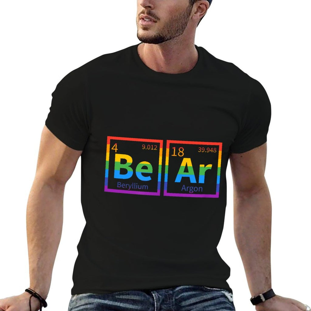 Bear Periodic Table Gay Bear LGBT Pride Rainbow For Gay Bear  Slim-fit Cut T-Shirt