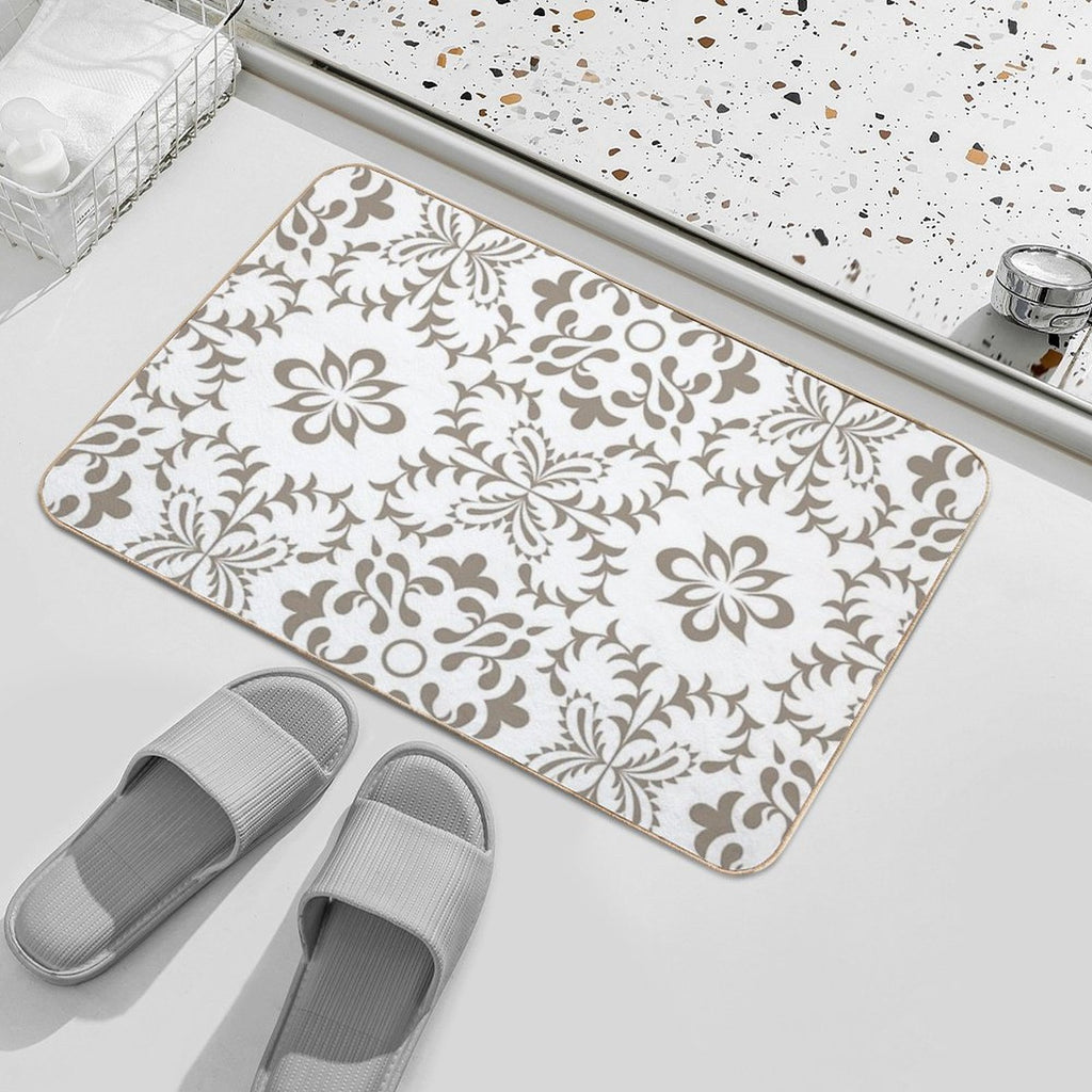 Vintage Marrakesh Mosaic, Moroccan Tiles  Odorless Bath Mat