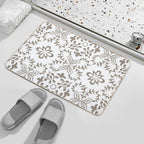 Vintage Marrakesh Mosaic, Moroccan Tiles  Odorless Bath Mat
