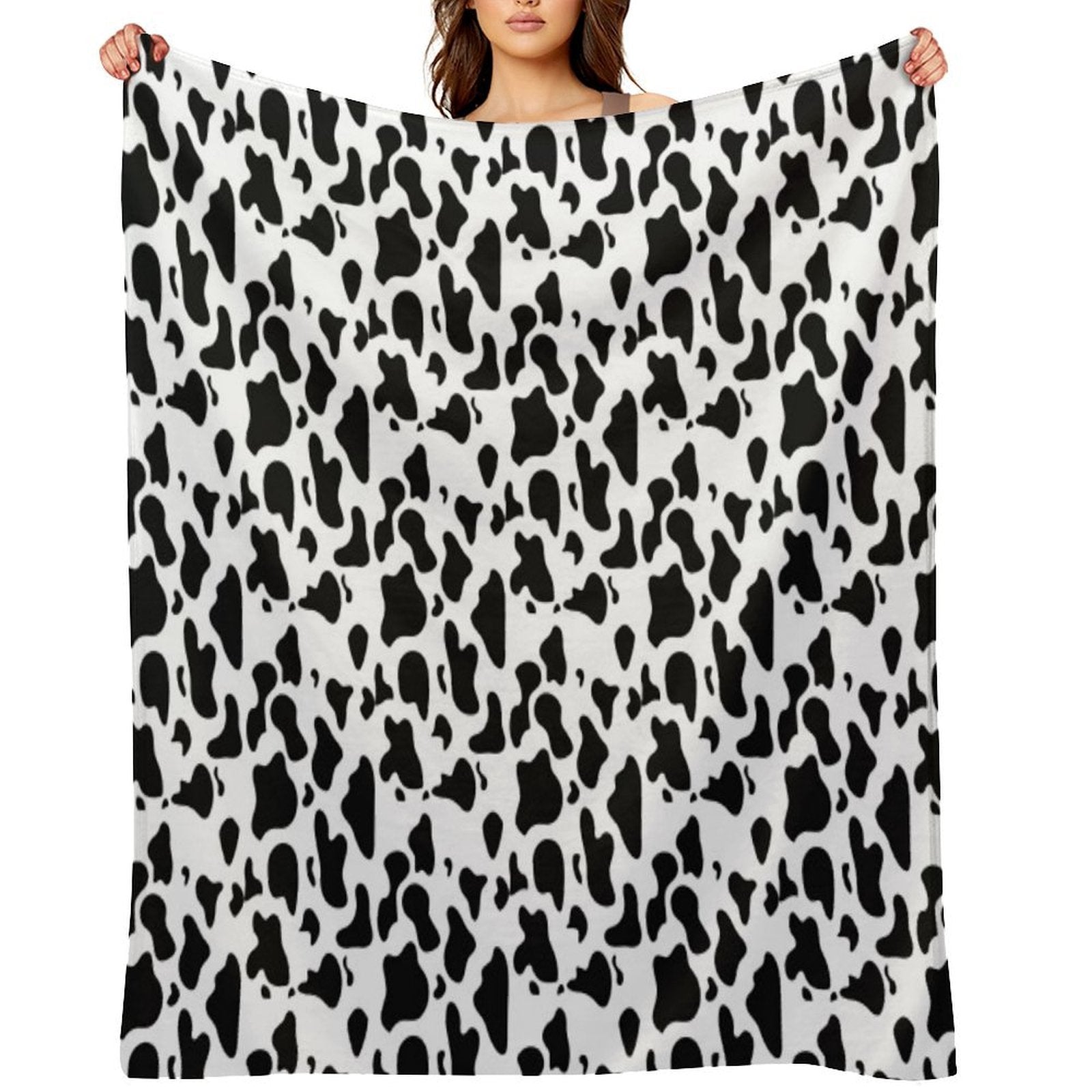 Cow Print Versatility Throw Blanket