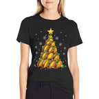 Taco Christmas Tree Xmas Mexican Food Men Women Kids  Stretchy T-Shirt
