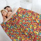 Fruity Cereal Compact Throw Blanket