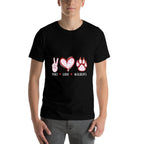 Peace Love Wildcatss Men Women Kids Boys Girls Wild Cat  Versatile T-Shirt