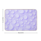 Purple Water Droplets Pattern  Eco-Friendly Bath Mat