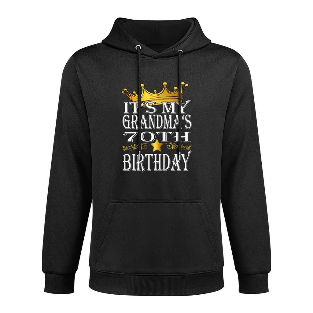 Womens It's My Grandma's 70th Birthday Crown King 70th Birthday Unisex Design Hoodie