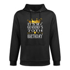 Womens It's My Grandma's 70th Birthday Crown King 70th Birthday Unisex Design Hoodie