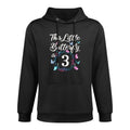 Kids 3rd Birthday This Little Butterfly Is 3 Years Old Customizable Surface Hoodie