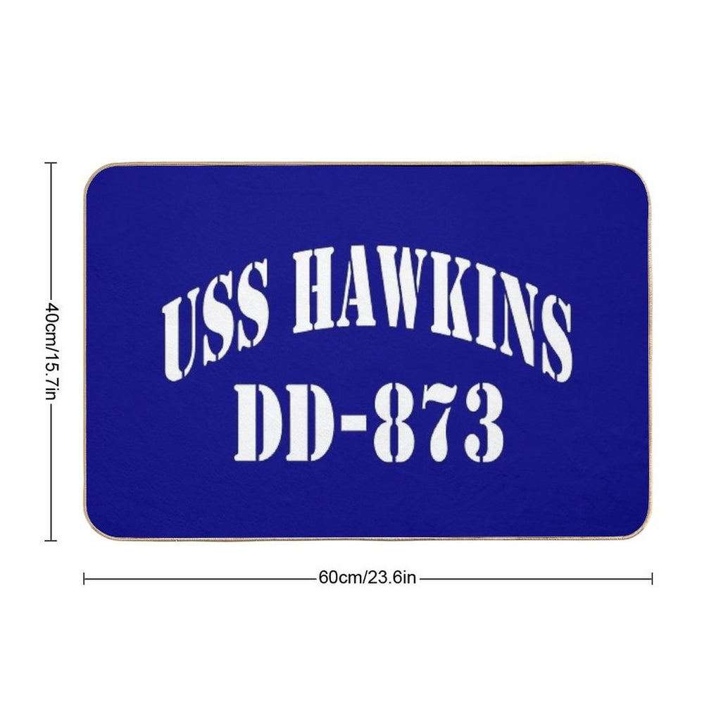 USS HAWKINS (DD-873) SHIP'S STORE  Easy To Clean Bath Mat