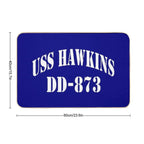 USS HAWKINS (DD-873) SHIP'S STORE  Easy To Clean Bath Mat