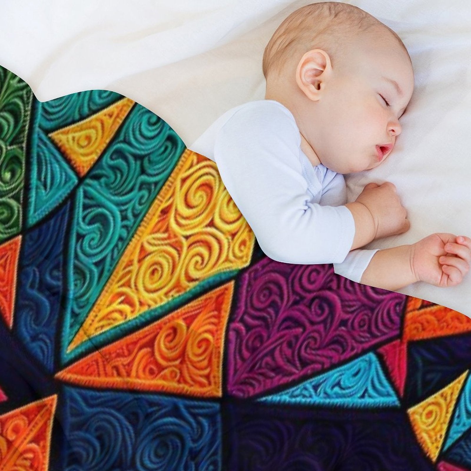 Colored Textures Series 21 Anti-pilling Throw Blanket