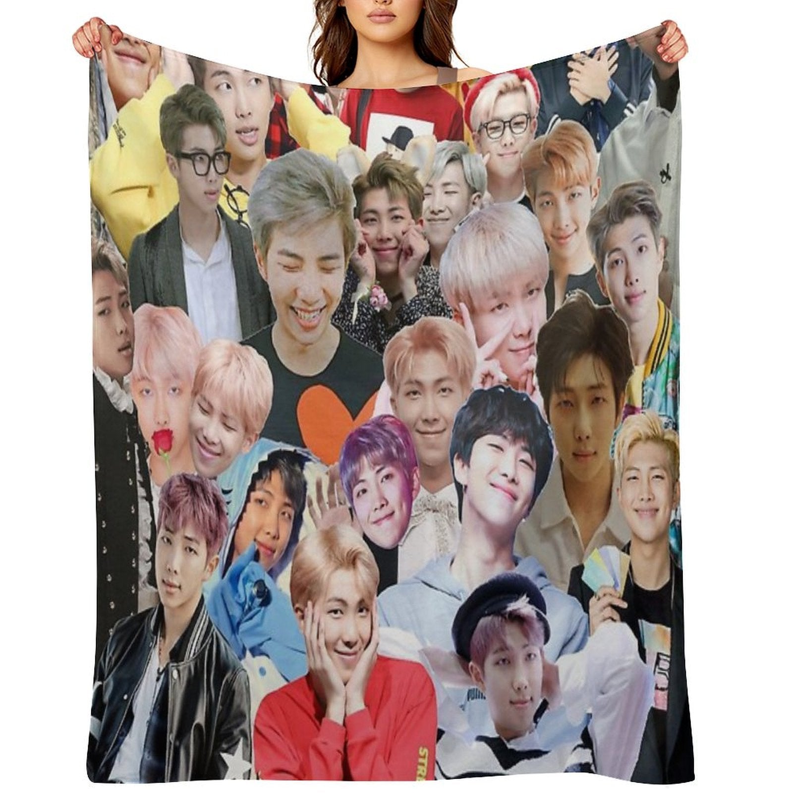 RM BTS Collage Anti-pilling Throw Blanket