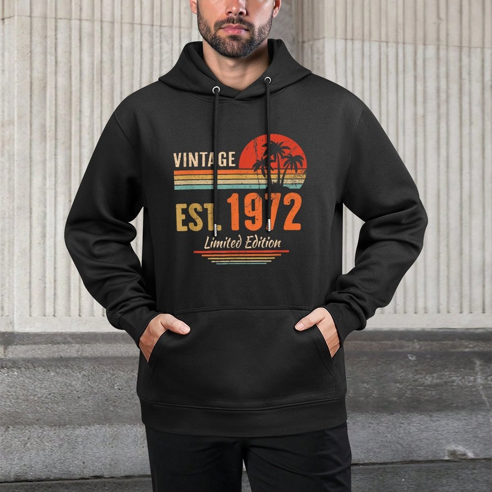 50 Year Old Gifts Vintage 1972 Limited Edition 50th Birthday Customizable Surface Hoodie