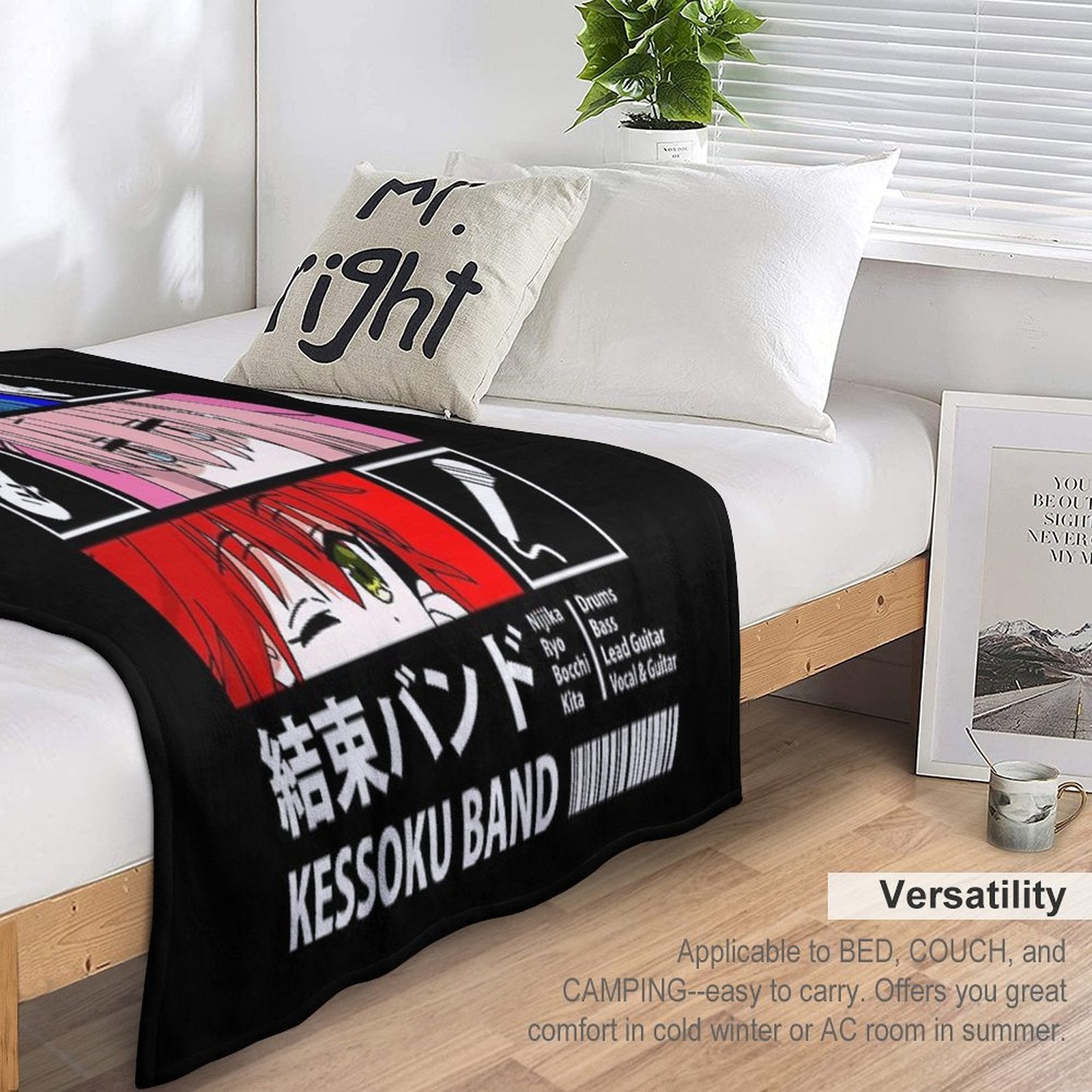 Kessoku Band Line Up Lightweight Throw Blanket