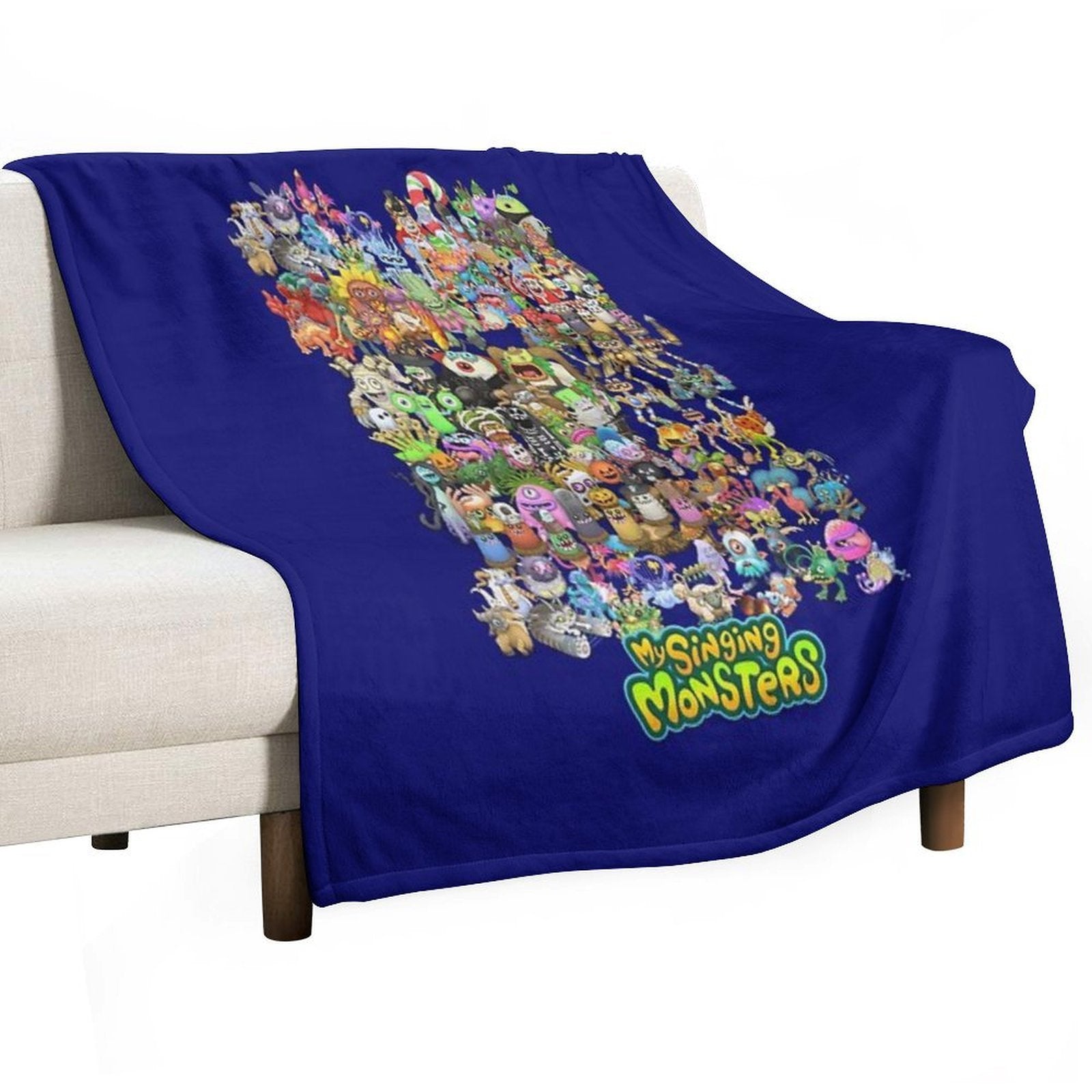 Singing Monsters Group Photo Velvety-soft Throw Blanket