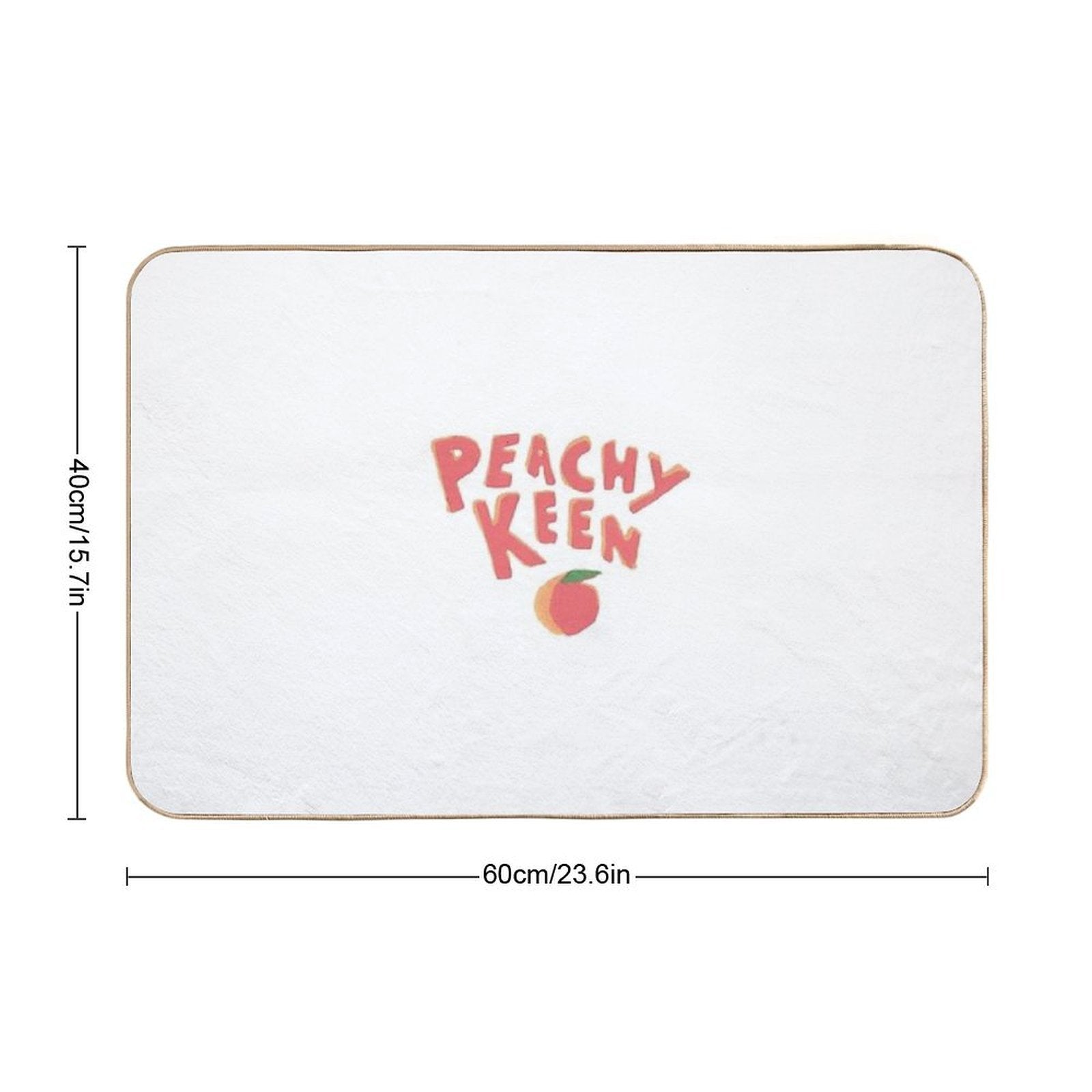 Peachy Keen  Dirt-Trapping Bath Mat