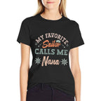 My Favorite Sailor Calls Me Nana Funny Sailing Grandma Retro  Summer-ready Fabric T-Shirt