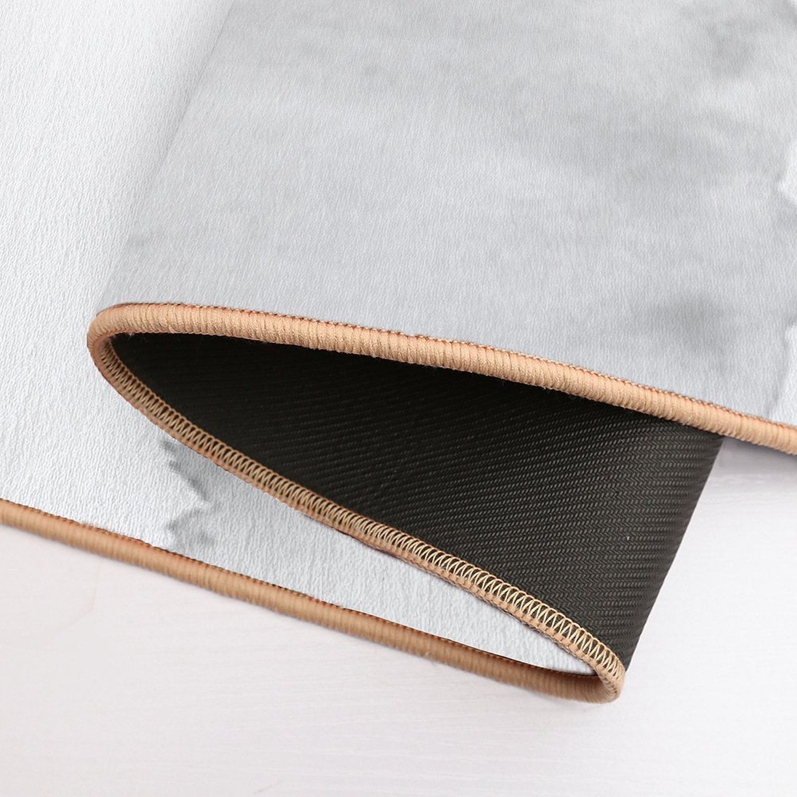 Gray Black White Abstract Minimalism #1 #minimal #ink #decor #art  Easy To Clean Bath Mat