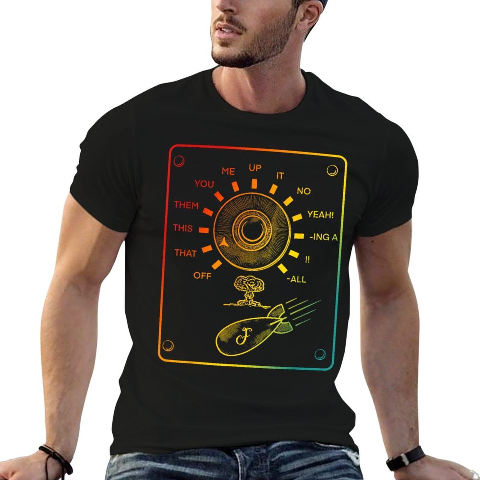 F Bomb Selector Machine Funny Apparel  Durable T-Shirt