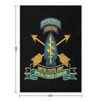 Army - US Army Special Forces Command - SSI W Br - Ribbon X 300 Compact Throw Blanket