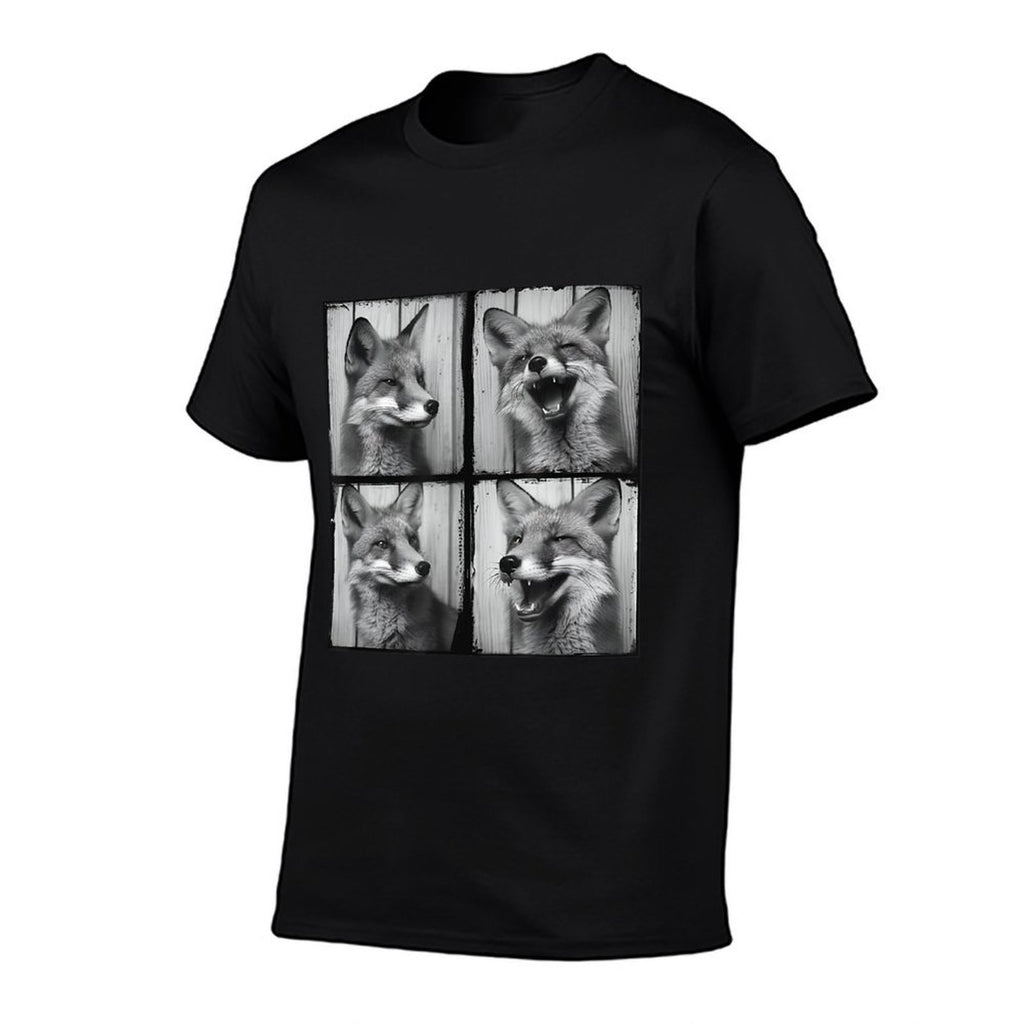 Funny Animal Fox Face Smiling Love True Foxes Pet Fox  Wrinkle-resistant T-Shirt