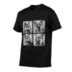 Funny Animal Fox Face Smiling Love True Foxes Pet Fox  Wrinkle-resistant T-Shirt
