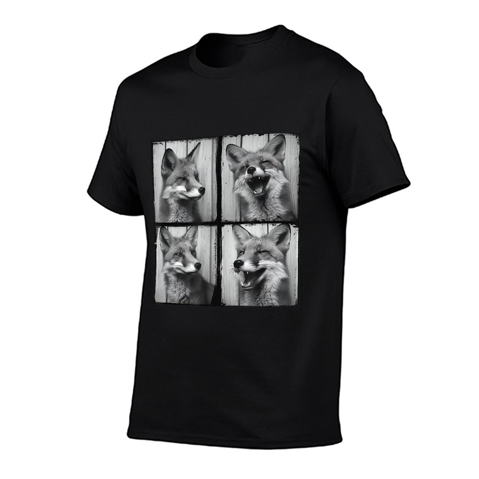 Funny Animal Fox Face Smiling Love True Foxes Pet Fox  Wrinkle-resistant T-Shirt