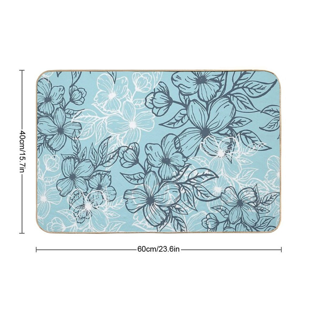 Flower Garden  Fade-Resistant Bath Mat