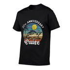 30th Wedding Anniversary Cruise Romantic Anniversaries  High-quality Stitching T-Shirt