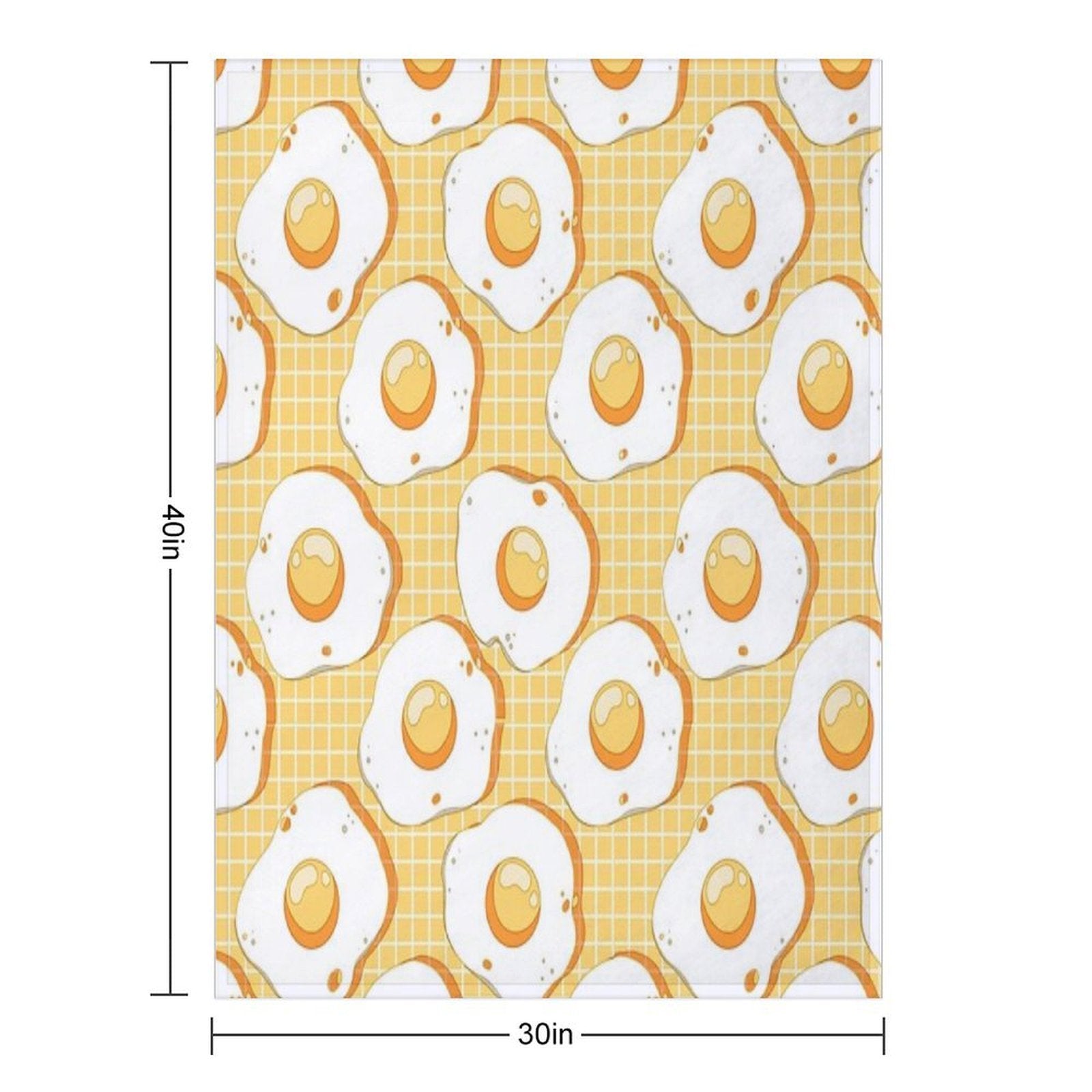 Kawaii Egg Pattern Durable Throw Blanket