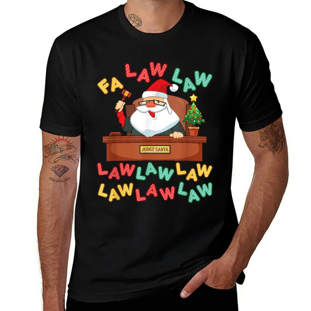 Fa Law Law Santa Claus Judge Lawyer Christmas  Versatile T-Shirt
