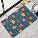 Flowers And Plants  High-Traffic Bath Mat