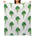 Broccoli Anti-pilling Throw Blanket