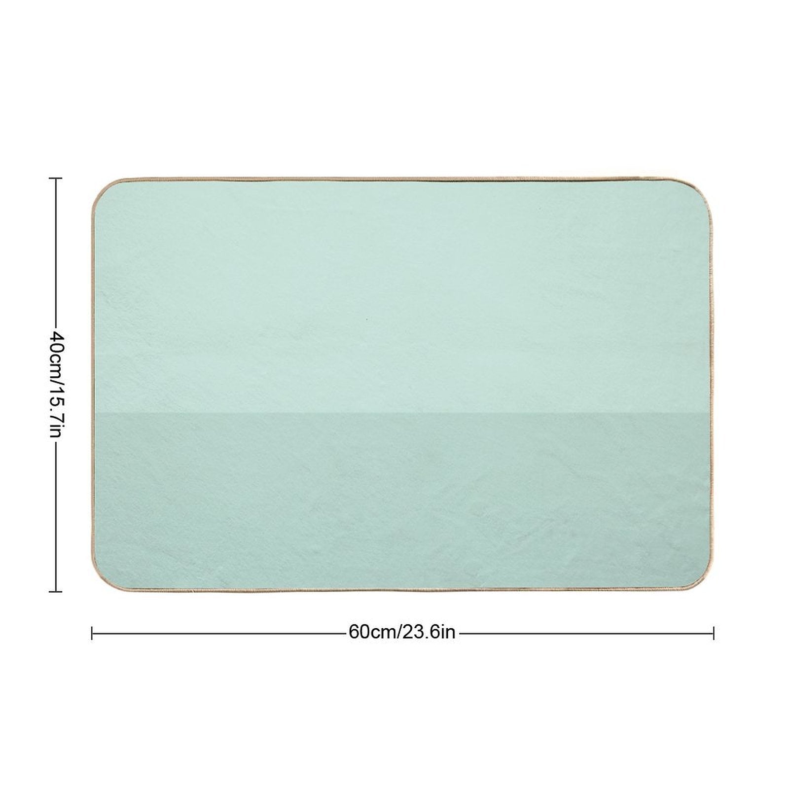 Duck Egg Color Block  Versatile Bath Mat