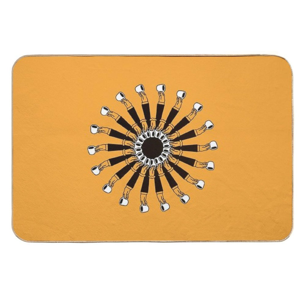 Hand Cup Coffee Shigeo Fukuda  Multi-Purpose Bath Mat
