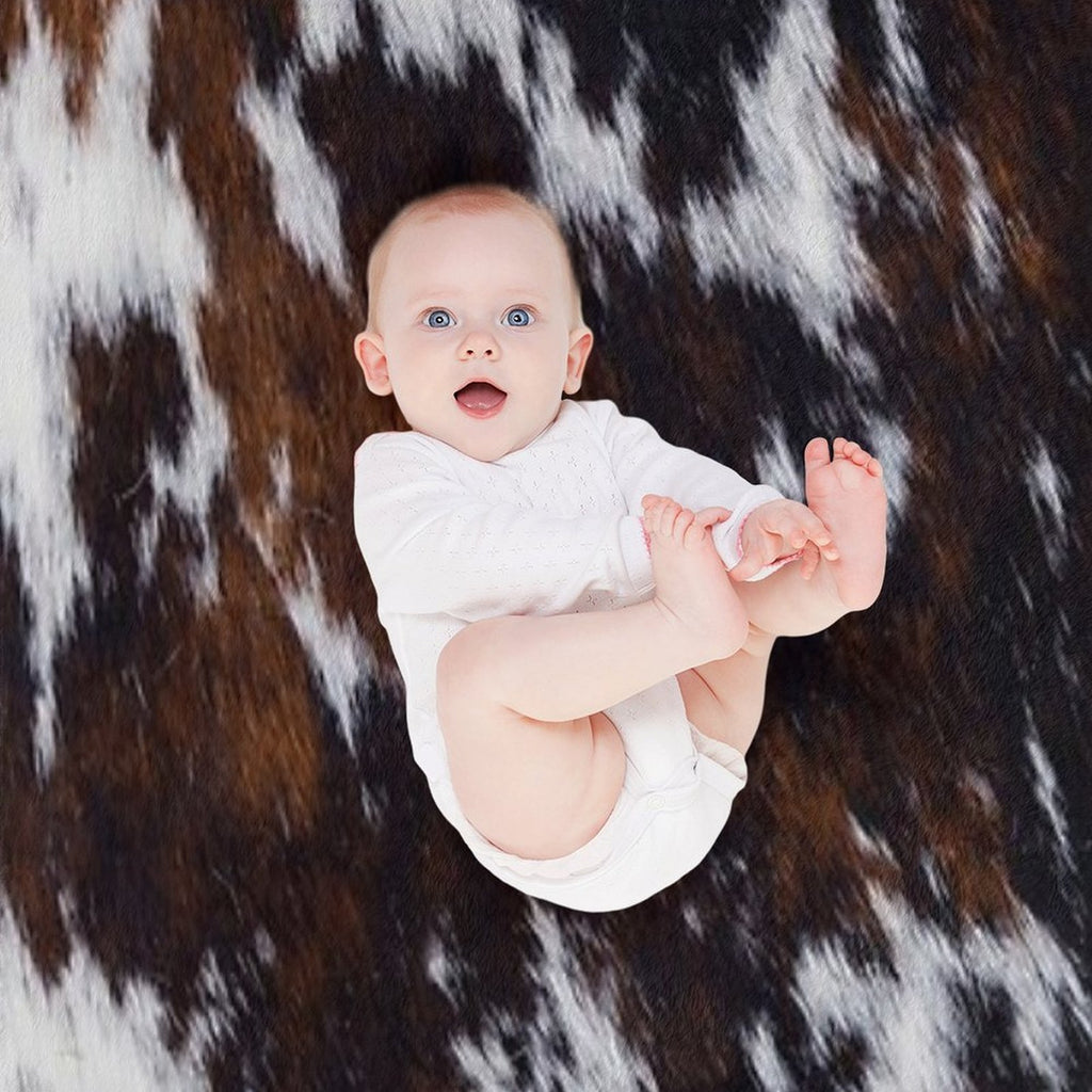 Wanderlust Cow Art Quick-dry Throw Blanket