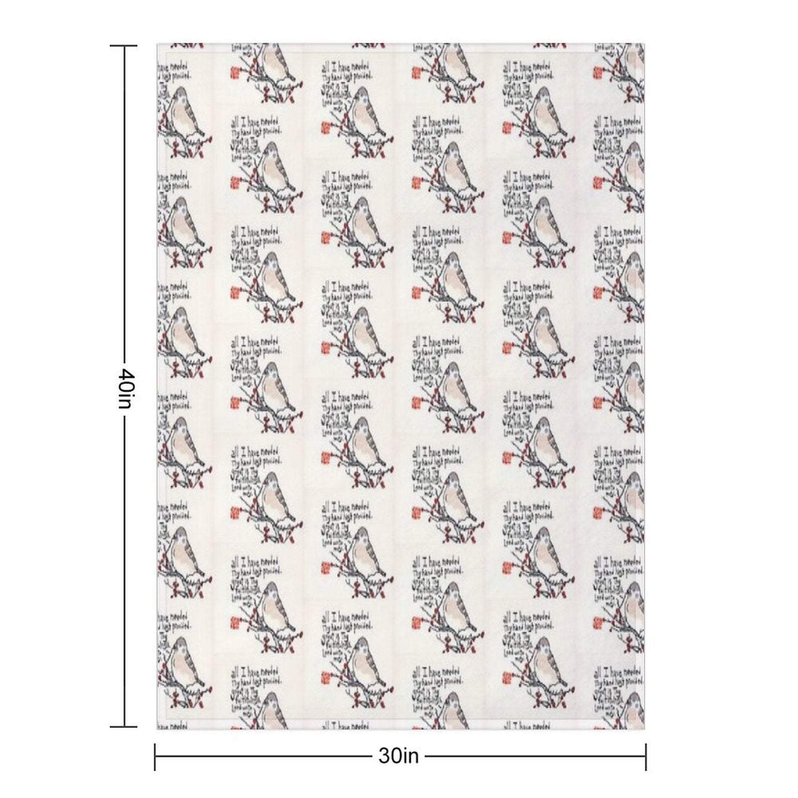 Great Is Thy Faithfulness Sustainable Throw Blanket