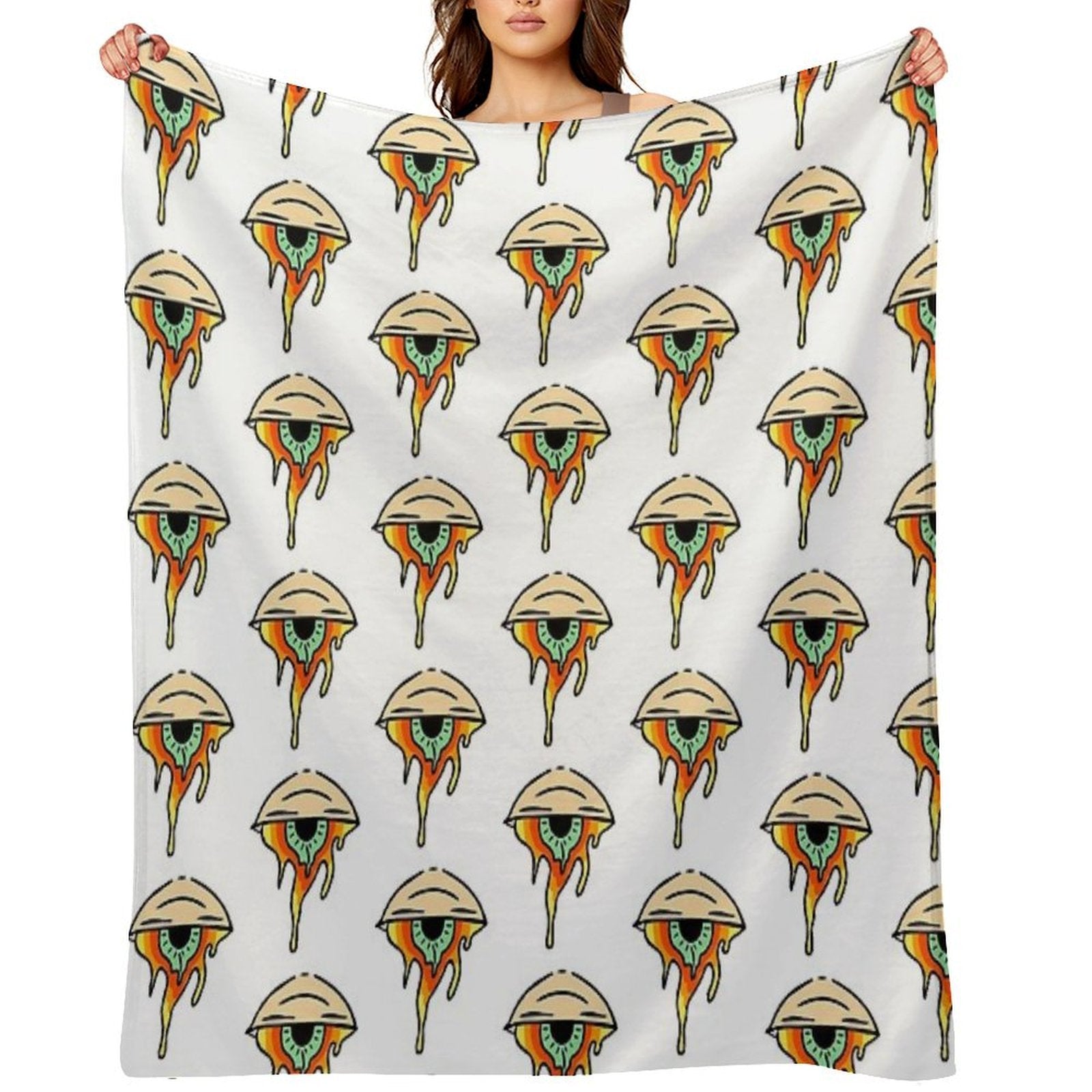 Trippy Eye Shrink-resistant Throw Blanket