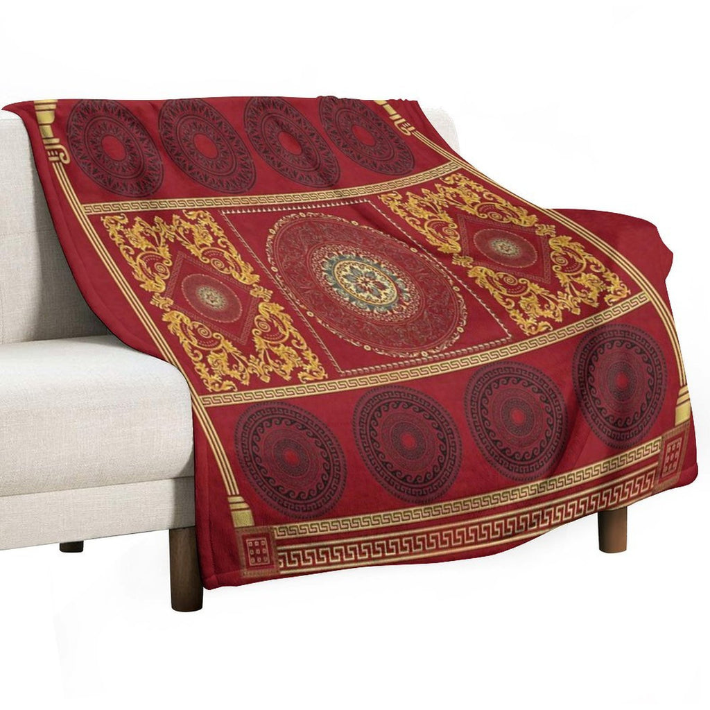 RomanGreek Design Travel-friendly Throw Blanket