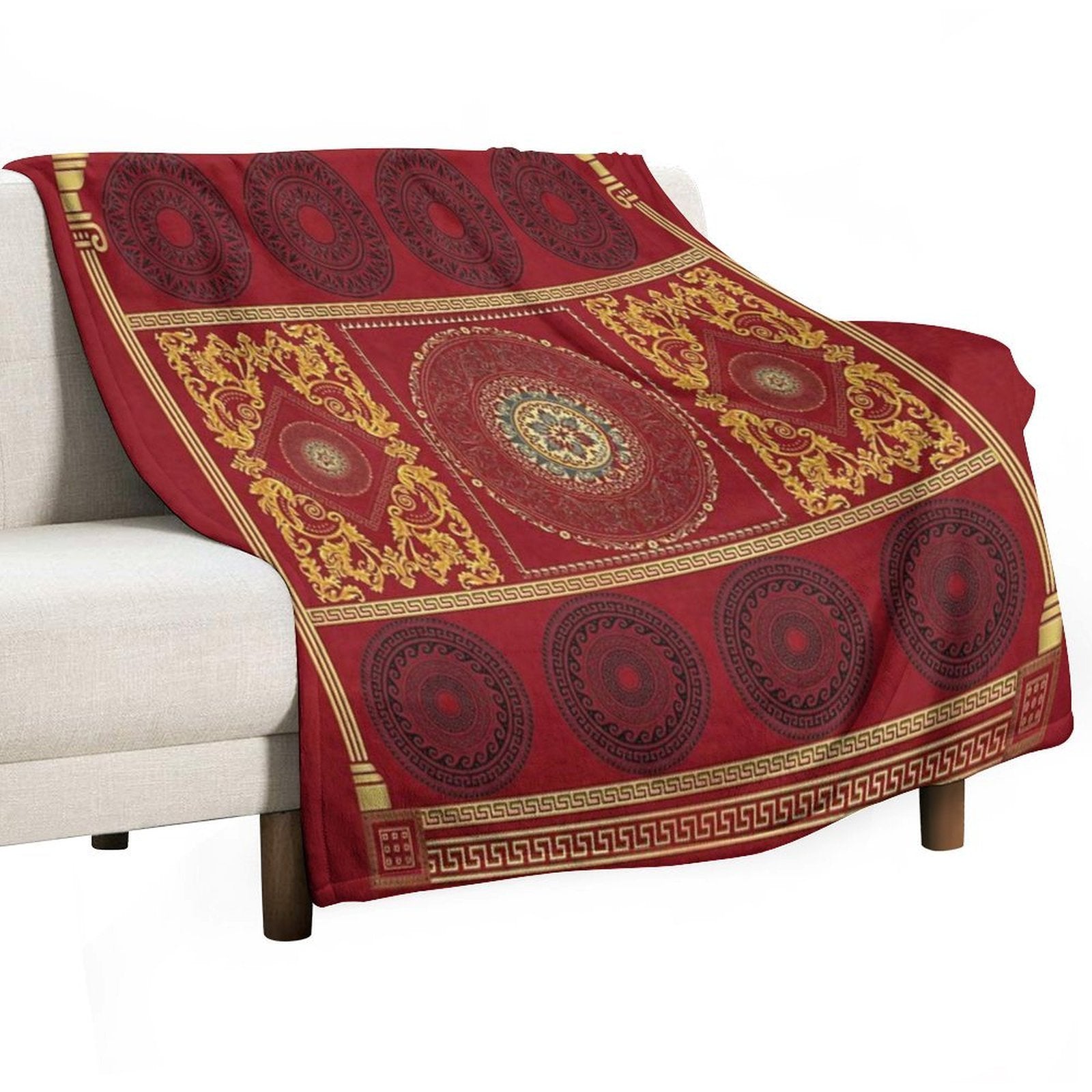 RomanGreek Design Travel-friendly Throw Blanket