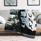 Punk Machine-washable Throw Blanket