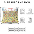 Where's Robert Smith - The Cure Soft Reinforced Edging Throw Pillow