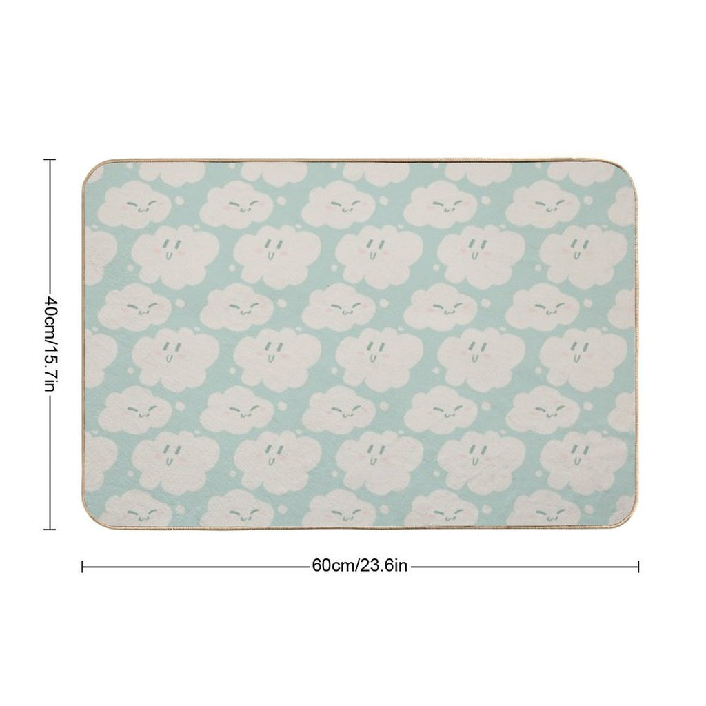 Happy Clouds  Stain-Proof Bath Mat